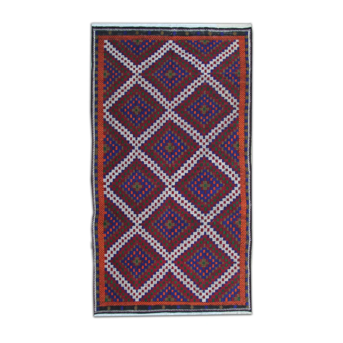 Antique Persian Kilim Rug Tribal Geometry