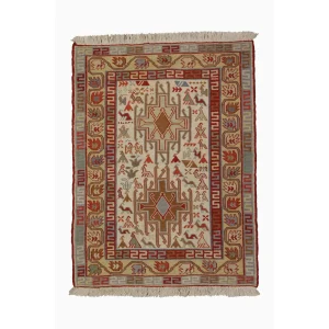Persian Afshar Silk Kilim Rug 2020